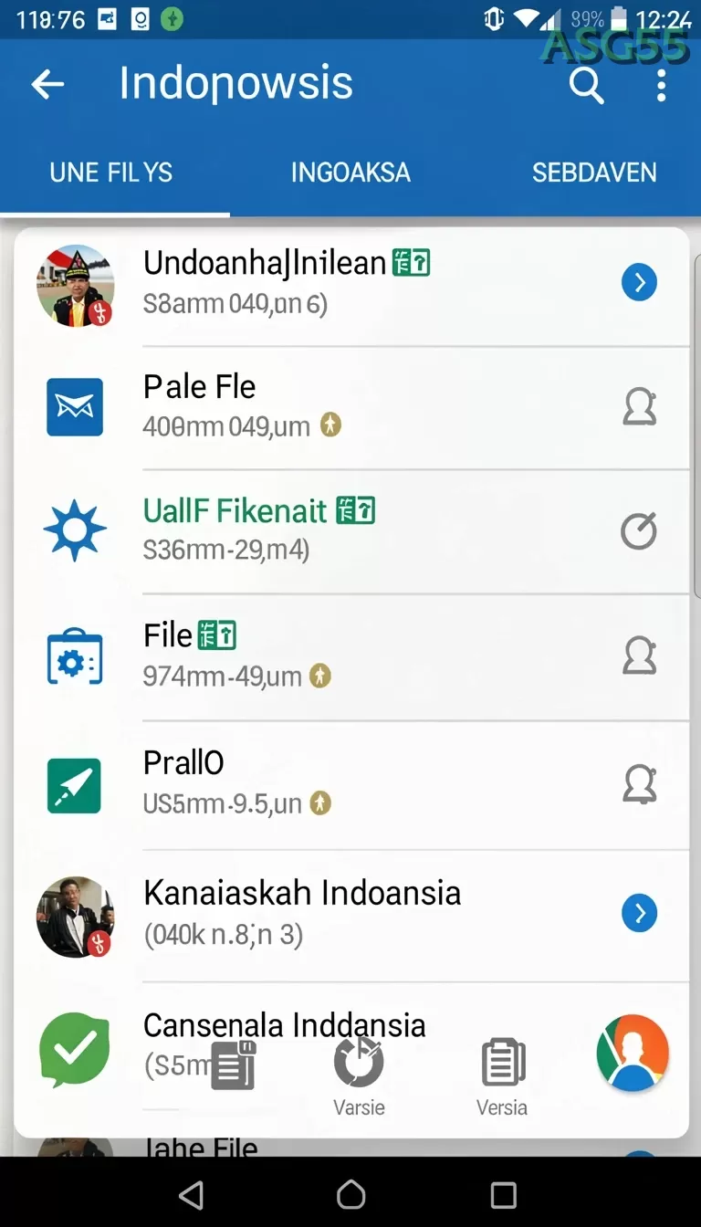 Cuplikan layar SP666 — menu navigasi