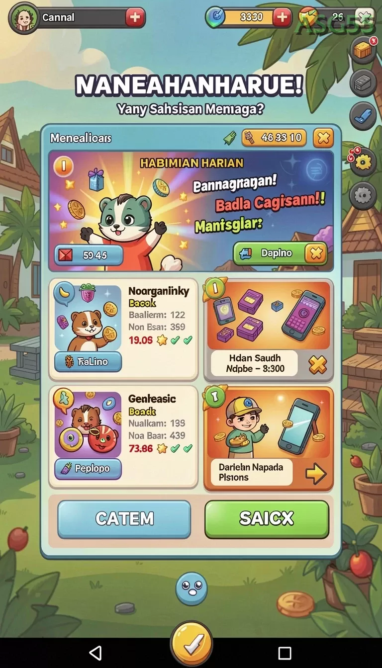 Cuplikan layar RUPIAH138 — menu navigasi